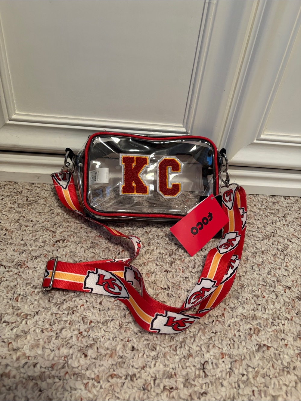 Clear Crossbody Kansas City Chiefs Bag